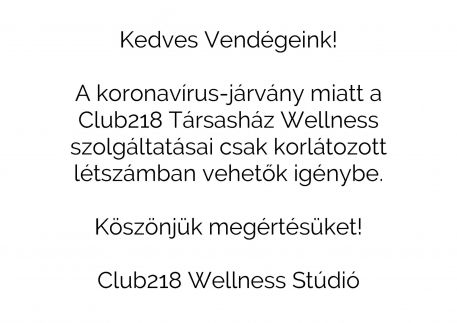 Club218 Wellness Stúdió9