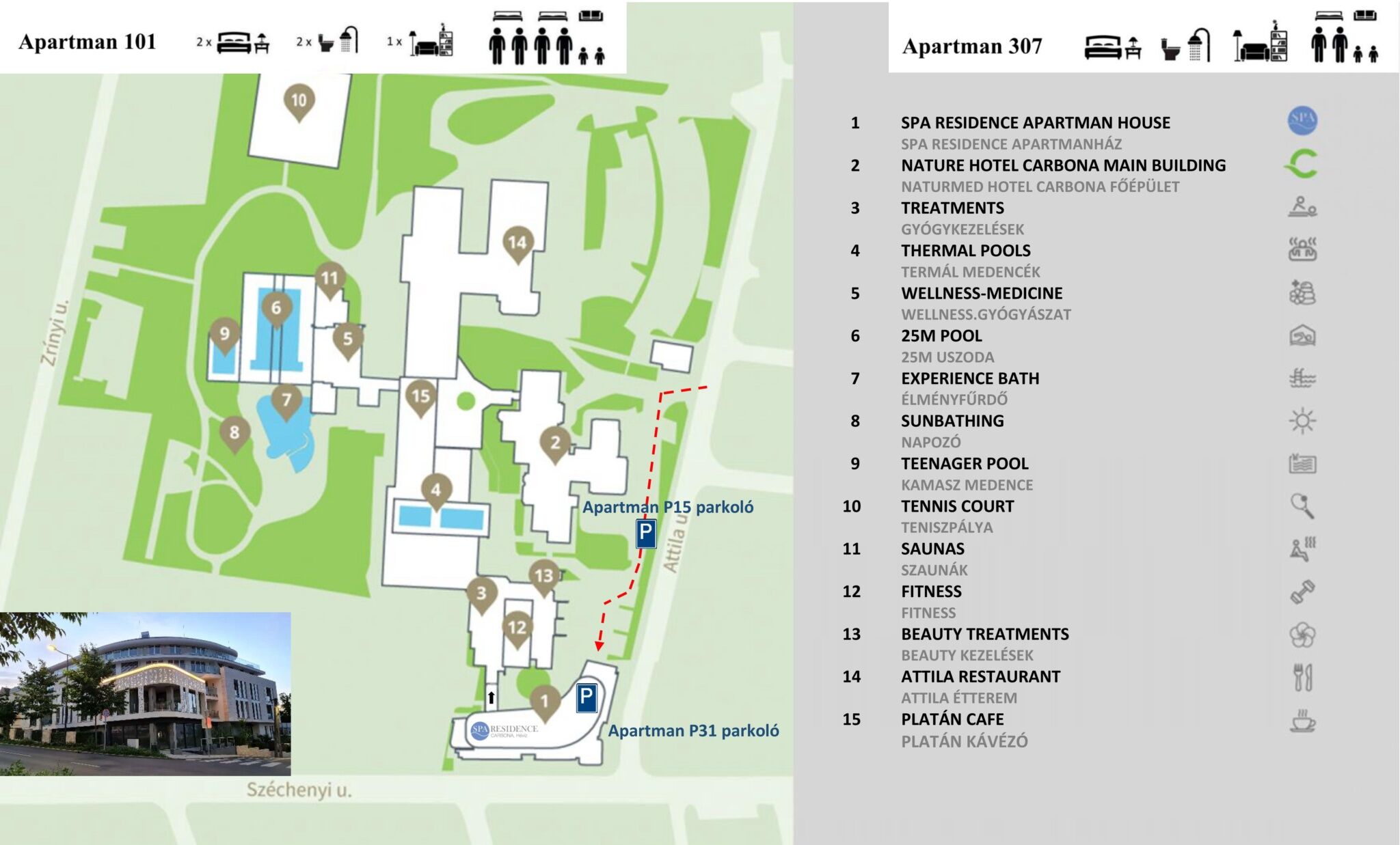 Spa Residence Carbona 307 Apartman – Hévíz fotó 9