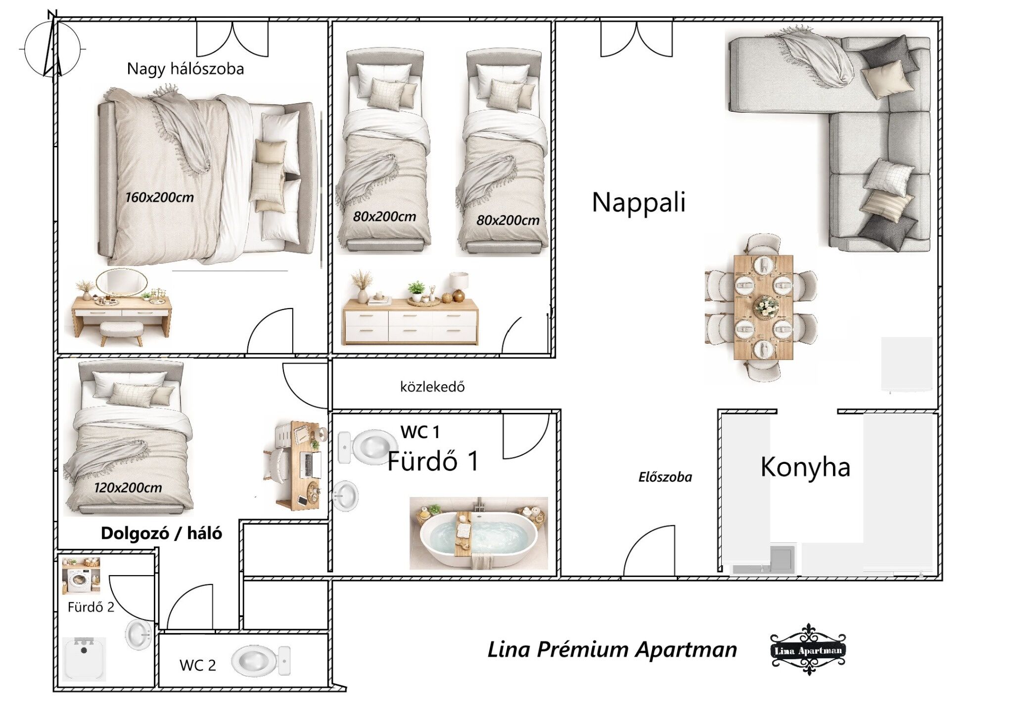 Lina Prémium Apartman – Gyula fotó 15